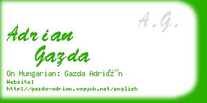 adrian gazda business card